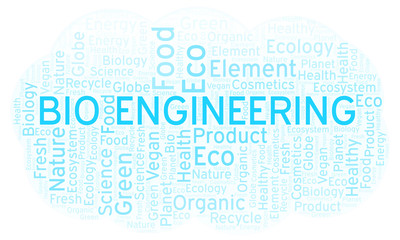 Fototapeta premium Bio Engineering word cloud.