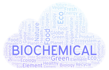 Obraz premium Biochemical word cloud.