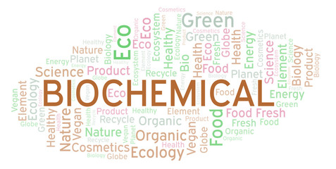 Fototapeta premium Biochemical word cloud.