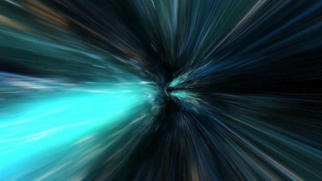 Time-space vortex tunnel loop animation