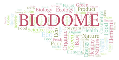 Obraz premium Biodome word cloud.