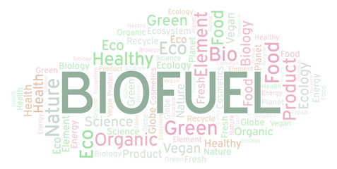 Fototapeta premium Biofuel word cloud.