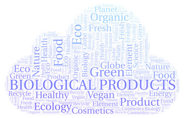 Obraz premium Biological Products word cloud.
