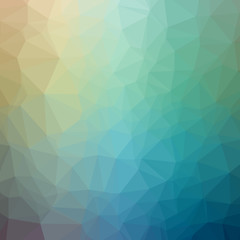 Illustration of beautiful blue low poly background.