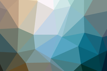 Fototapeta premium Illustration of beautiful blue low poly background.