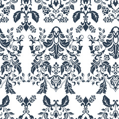 Seamless vintage vector background. Vector floral wallpaper baroque style 