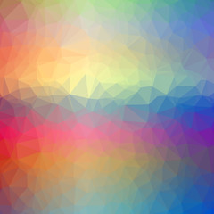 Obraz premium Illustration of beautiful blue low poly background.