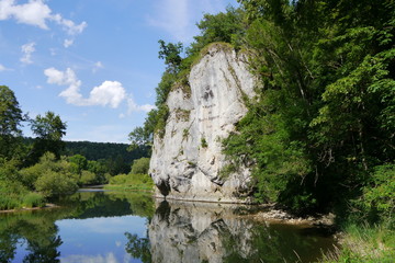 Fototapeta na wymiar Amalienfelsen Donau Inzigkofen