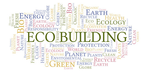Eco Building word cloud.