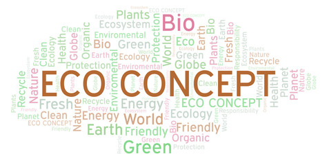 Eco Concept word cloud.