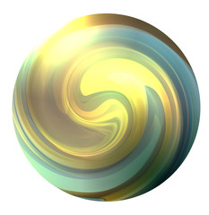 Circle with a swirling multicolor whirlpool. The object is separate from the background. Vector element for banners, flyers and your designs.