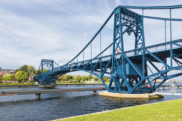 Kaiser Wilhelm Bridge at Wilhelmshaven, Lower Saxony, Germany - obrazy, fototapety, plakaty
