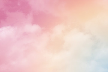 sun and cloud background with a pastel colored

