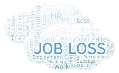 Job Loss word cloud.