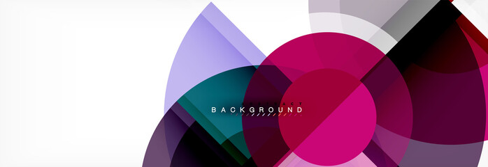 Obraz premium Vector fantastic circle modern geometric background template
