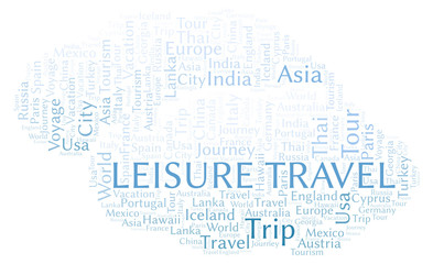 Leisure Travel word cloud.