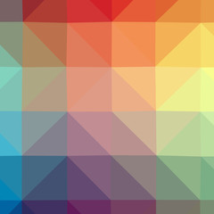 Illustration of beautiful orange low poly background.