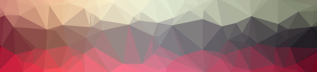 Illustration of beautiful red low poly background.