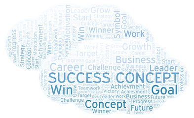 Obraz premium Success Concept word cloud.