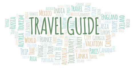 Travel Guide word cloud.