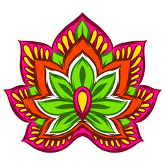 Indian ethnic decorative element.