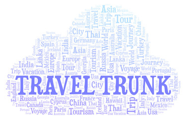 Travel Trunk word cloud.