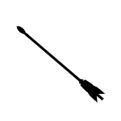 silhouette of an arrow