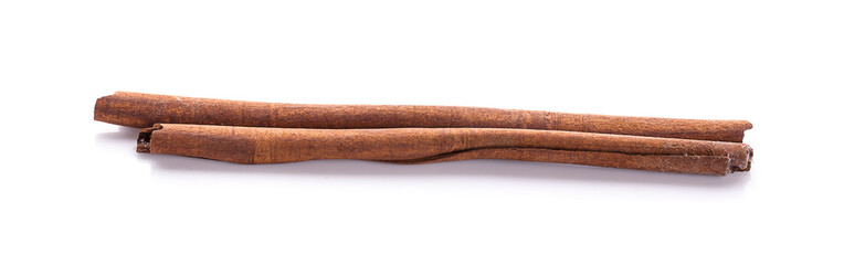 Cinnamon sticks isolated on white background