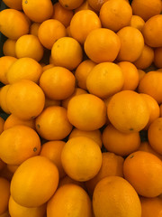 fresh oranges in the market