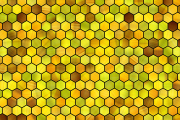 Hexagon strip colorful pattern, texture for design background.