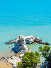 Vieste, puglia, Italy: Pizzomunno Beach (Castle Beach)