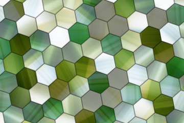 Colorful pattern hexagon strip, background or texture for design.