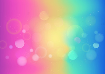 Fototapeta premium Vector illustration of pastel color abstract background with bokeh