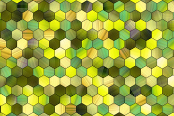 Colorful pattern hexagon strip, background or texture for design.