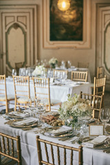 Luxury catering service in a classical elegant location