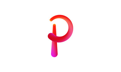 alphabet p logo design 