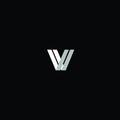 Modern Letter V or VV Logo Design in Vector Format