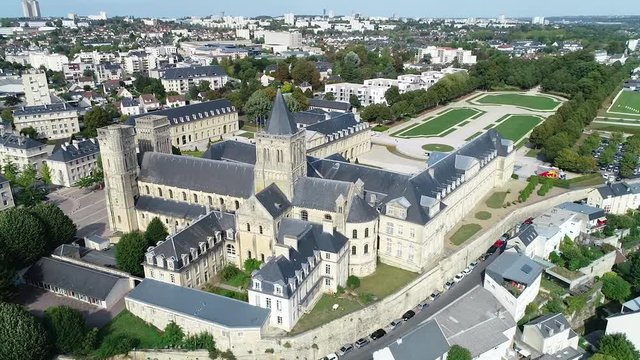 CAEN, FRANCE - The Abbey Church of Sainte-Trinite (the Holy Trinity). The Abbey of Sainte-Trinite, also known as Abbaye aux Dames, is a former monastery of women in Caen, Normandy