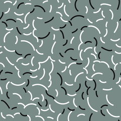 Curved lines Seamless Vector EPS 10 Flat geometric pattern texture. Multicolor abstract background for print and textile