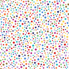 Obraz premium Night sky and stars Seamless vector EPS 10. Flat geometric pattern texture. Multicolor abstract background for print and textile