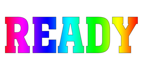 ready Rainbow multicolor logo