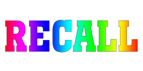recall Rainbow multicolor logo