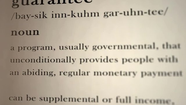 Basic Income Guarantee Definition  