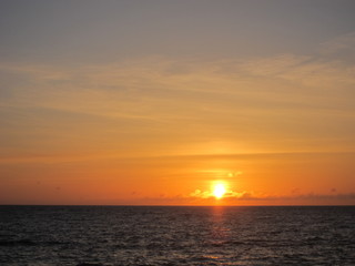 日没の海（sunset sea）沖縄 Okinawa Japan