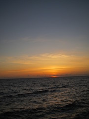 日没の海（sunset sea）沖縄 Okinawa Japan