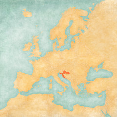 Map of Europe - Croatia