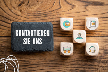 Schiefertafel mit Nachricht 