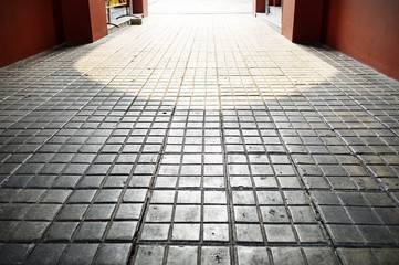 patterns on a tile floor or walkway