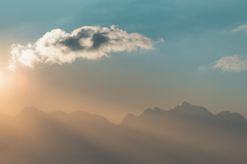 Cloud next to the sun