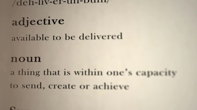 Deliverable Definition  
